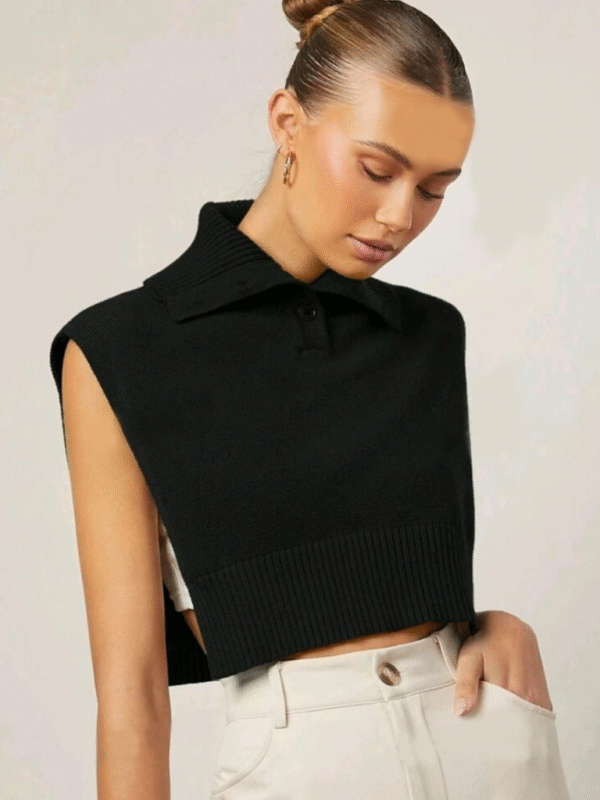 Crop Sweater Vest