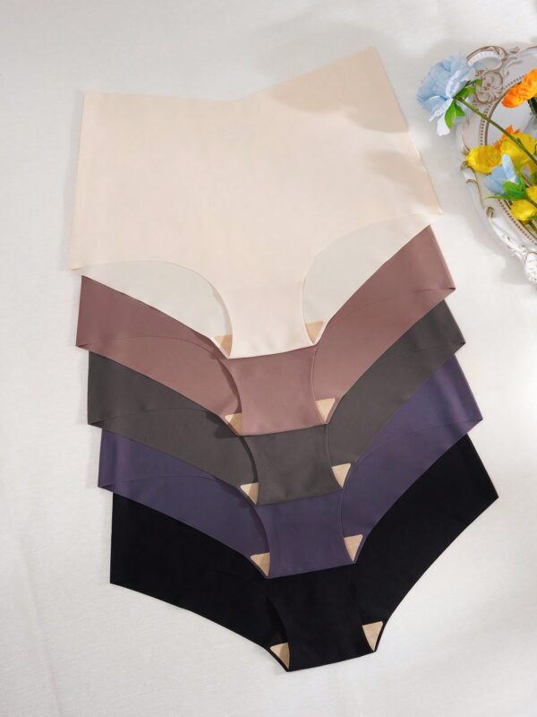 Seamless High-Waisted Triangle Panties Set