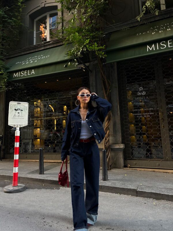 Casual Dark Denim Set