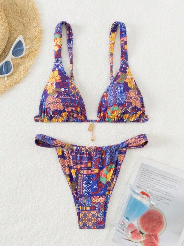 Allover Print Bikini Set