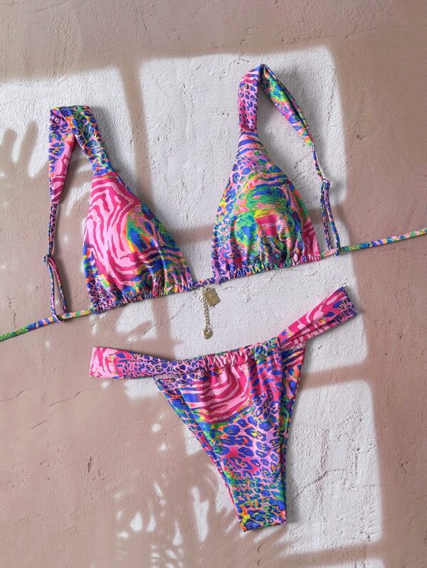 Two Piece Metal Decor Sexy Bikini Set