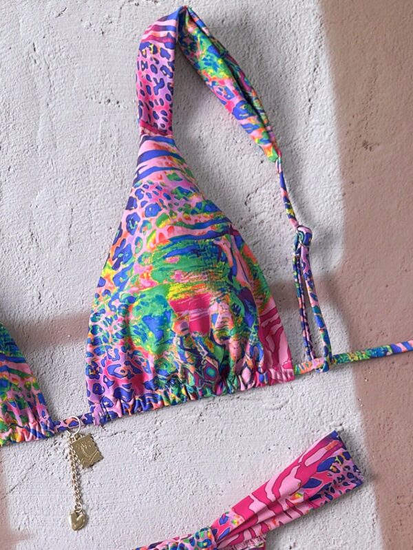 Two Piece Metal Decor Sexy Bikini Set