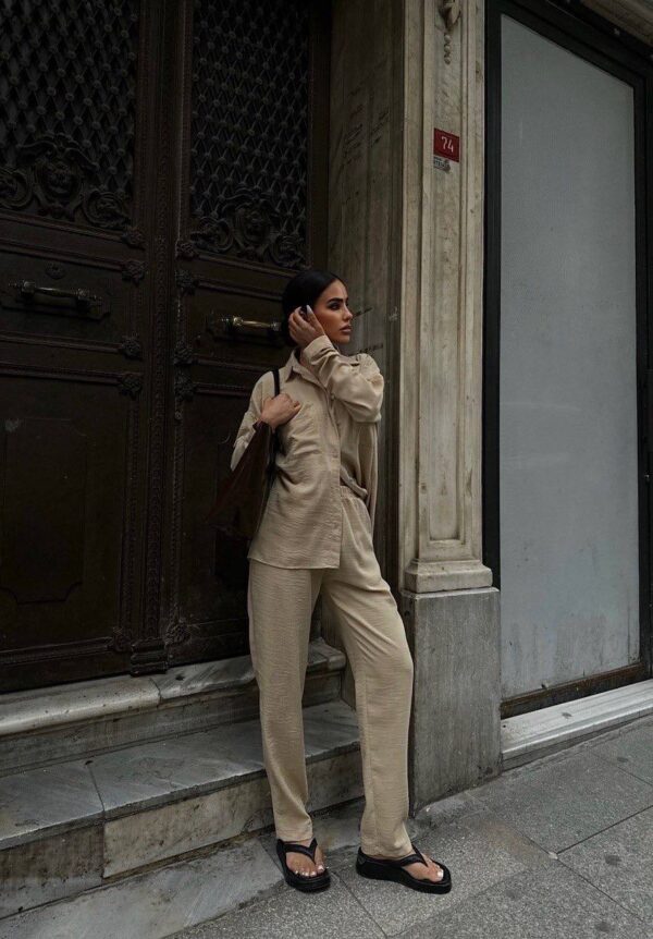 Oversized Shirt And Trouser Set