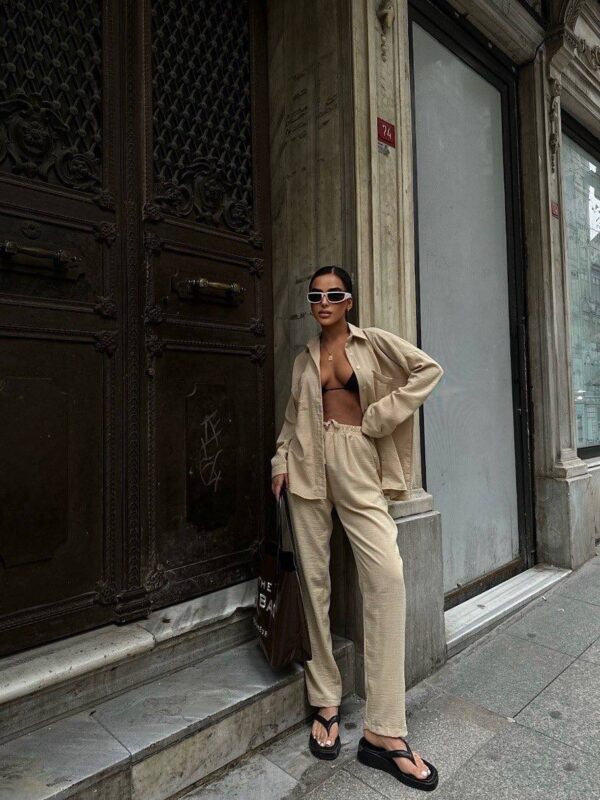Oversized Shirt And Trouser Set