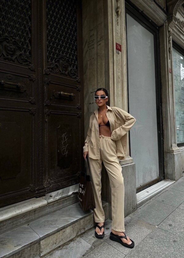Oversized Shirt And Trouser Set