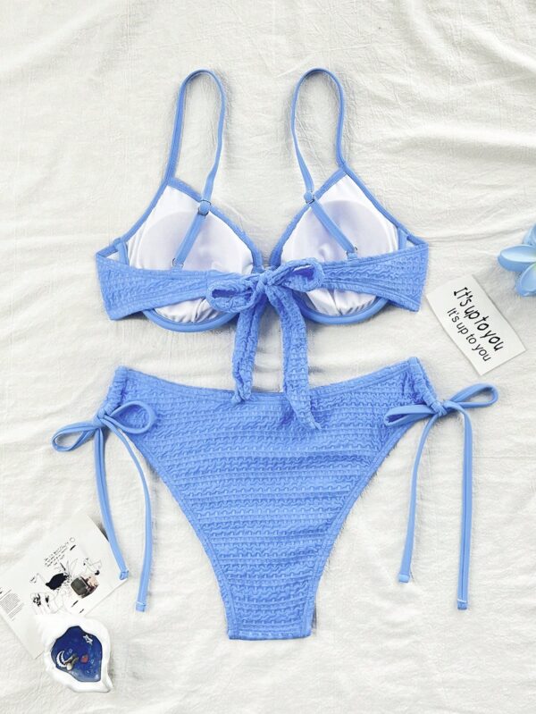 Textured Underwire Bikini Set