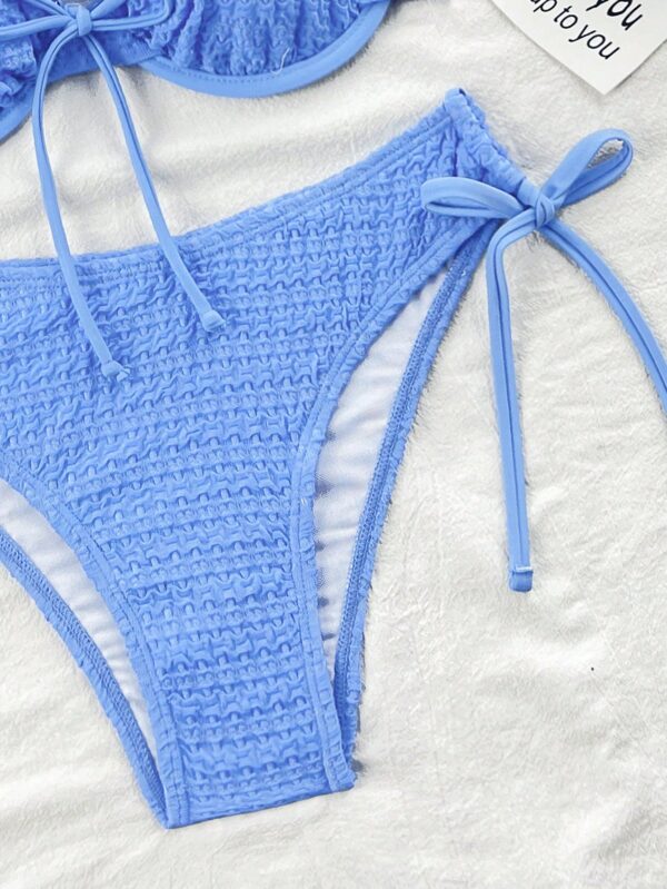 Textured Underwire Bikini Set