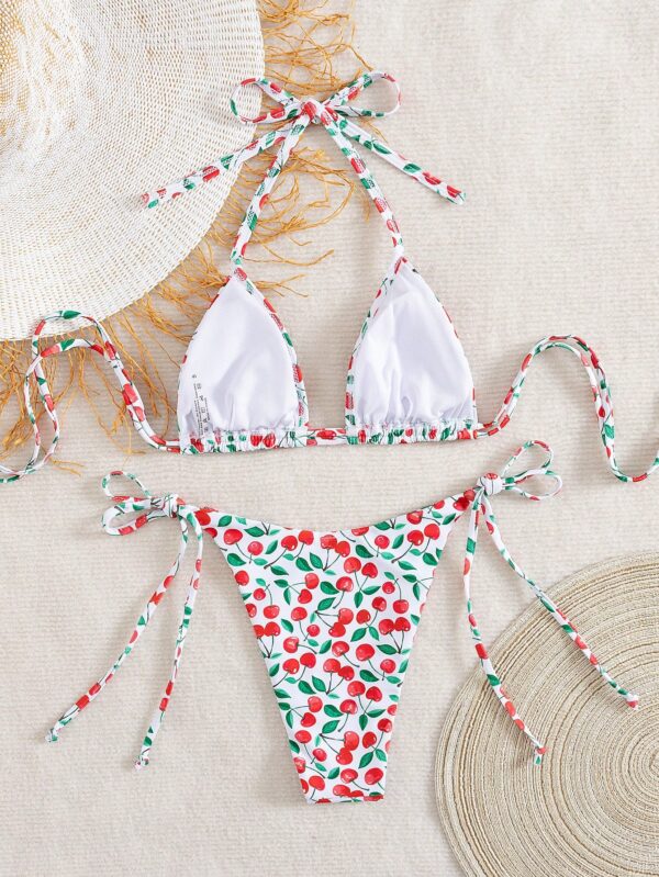 Cherry Print Bikini Set