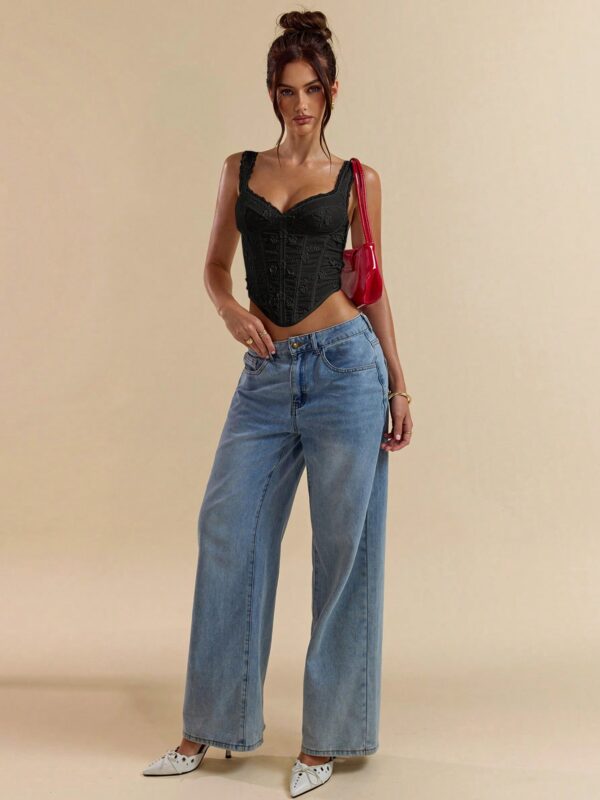 Embroidered Floral Camisole Top