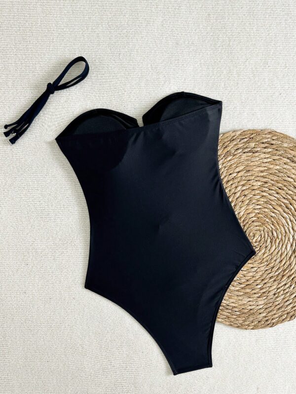 Metal Decoration One-Piece Swimsuit