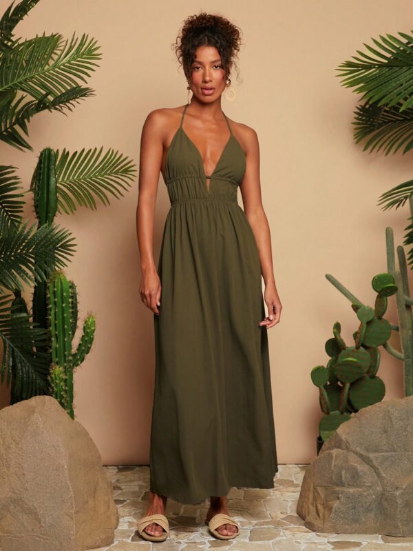 Maxi Dress With Slit Hem