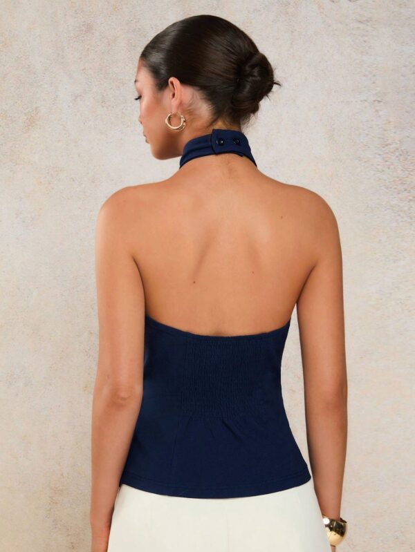 Elegant Criss-Cross Halter Neck Camisole