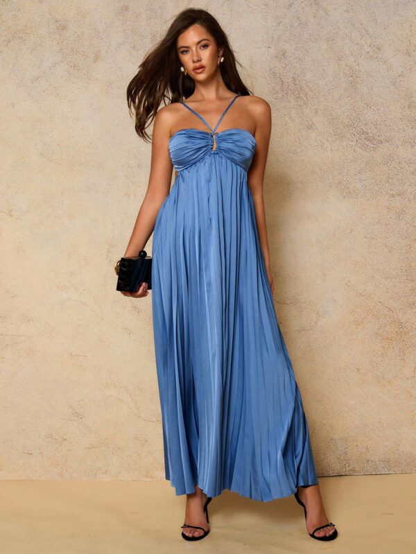 Elegant Sexy Backless Halter Dress