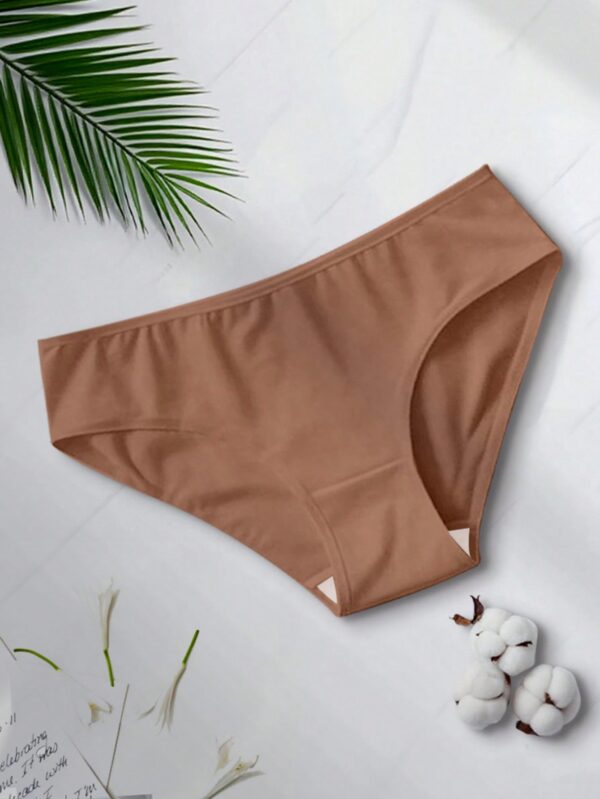 Seamless Sleepwear High Stretch Solid Color Low Waist Women Panties