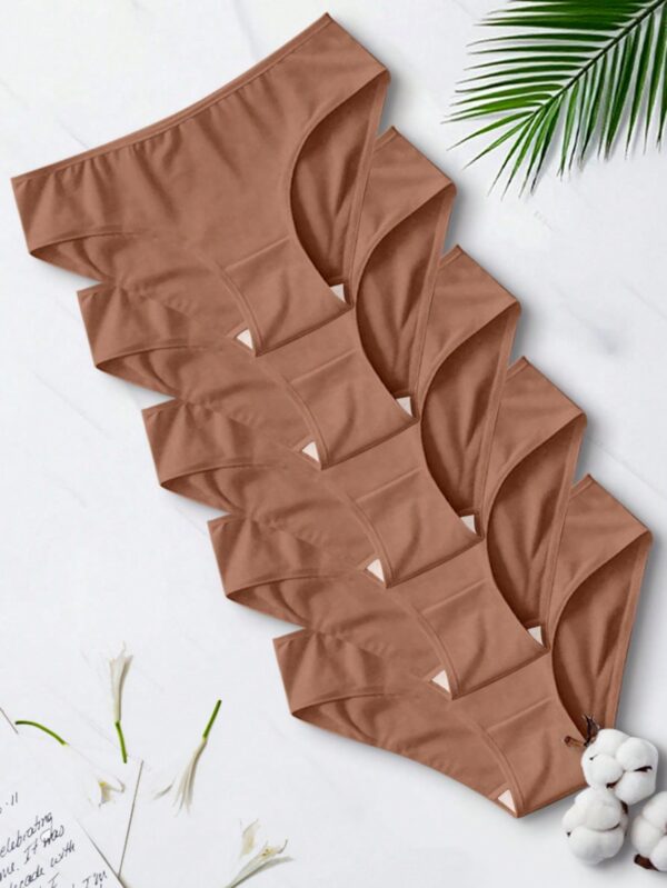 Seamless Sleepwear High Stretch Solid Color Low Waist Women Panties