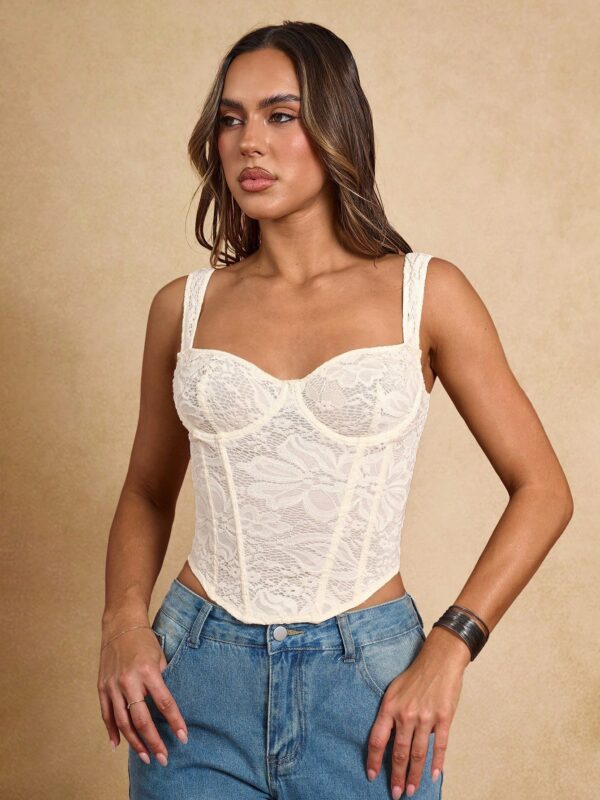 Fashionable & Elegant Lace Underwire Camisole Top
