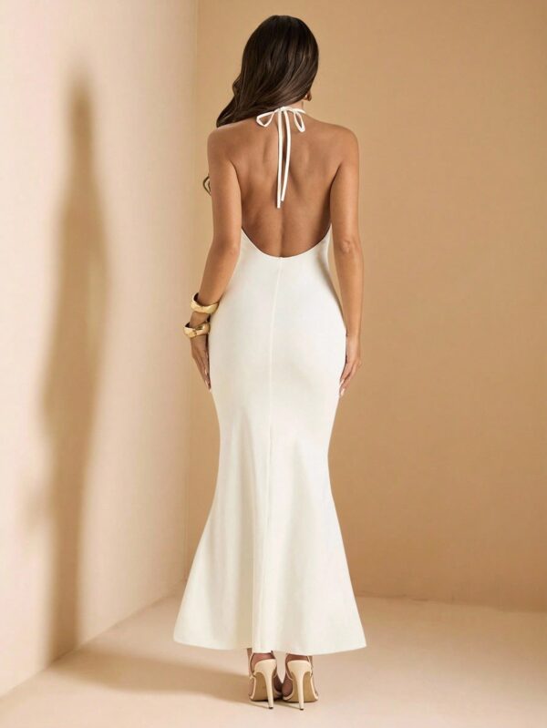 V-Neck Sleeveless Bodycon Maxi Dress