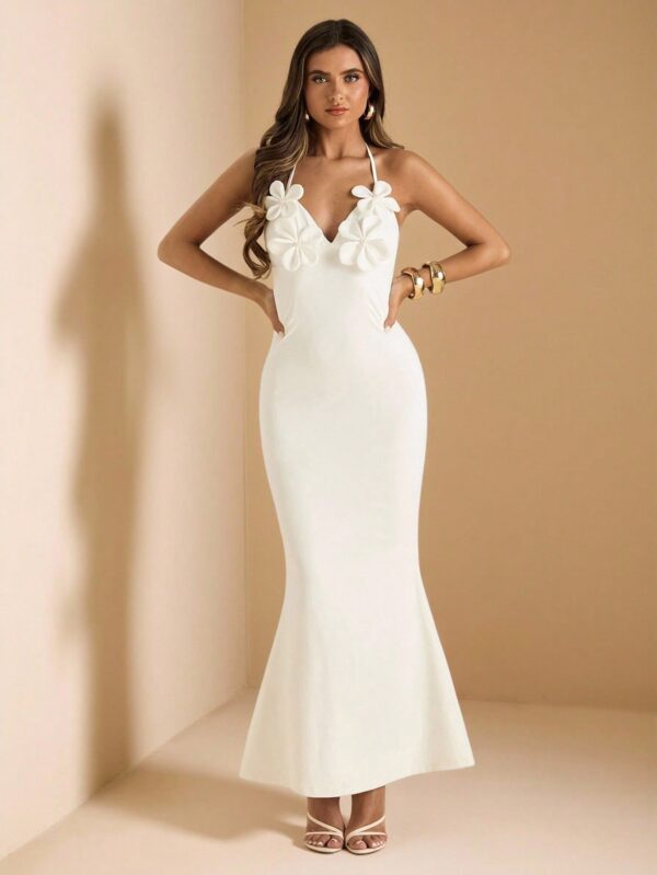 V-Neck Sleeveless Bodycon Maxi Dress