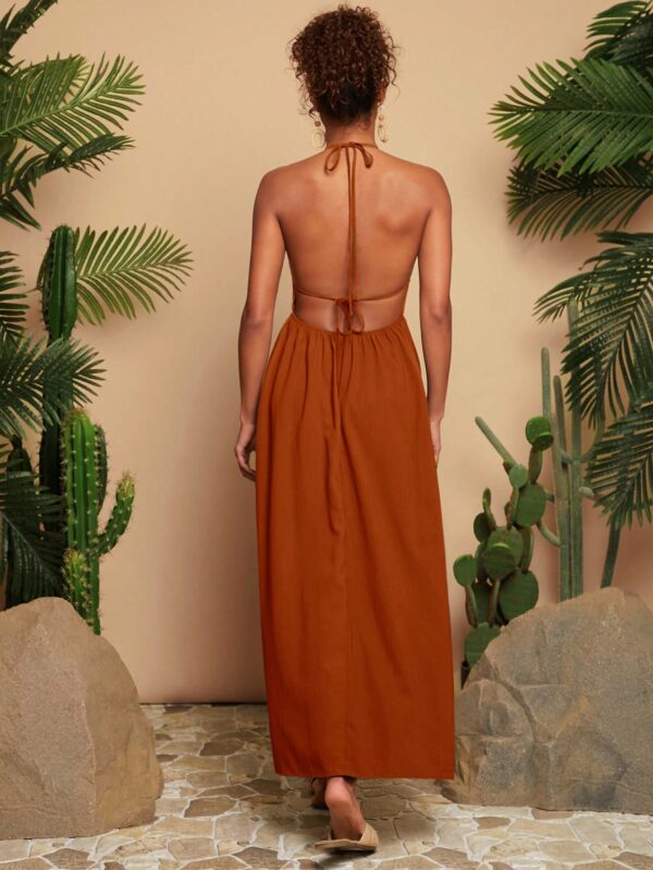 Maxi Dress With Slit Hem