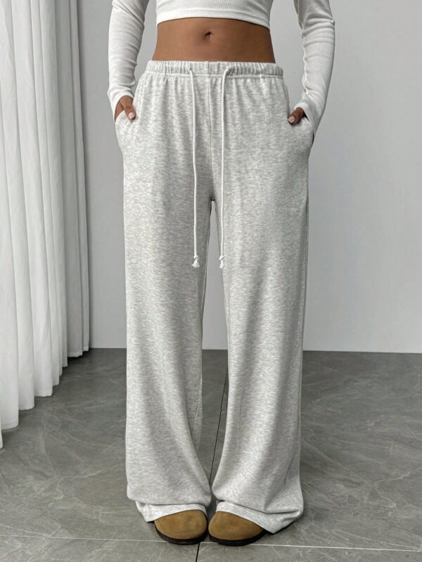 High-Waisted Straight Leg Pants