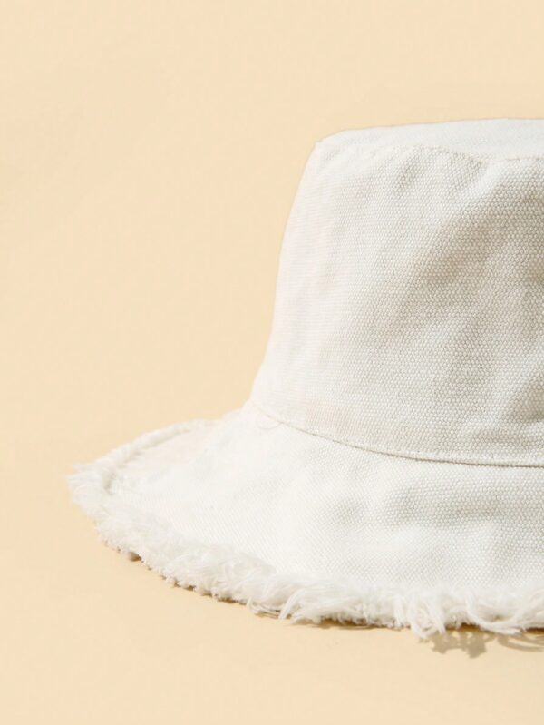 1pc Solid Color Simple Bucket Hat