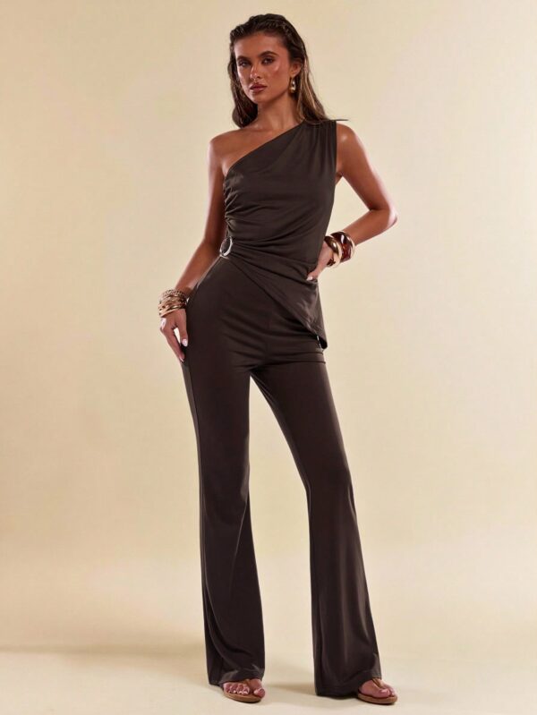 One Shoulder Top & Pants Set