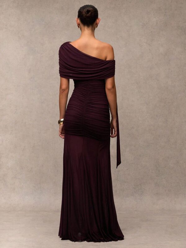 Off Shoulder Hem Maxi Dress
