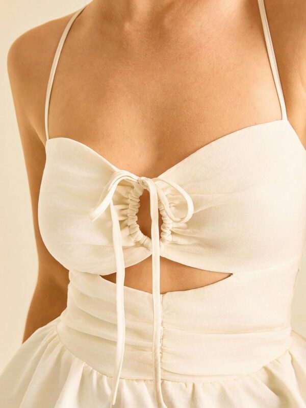 Hollow Front Lace-Up Sexy Camisole Top