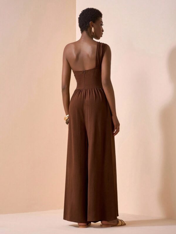 Loose Straight Leg Pants Jumpsuit