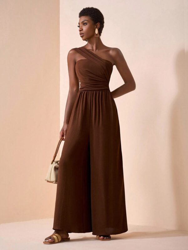 Loose Straight Leg Pants Jumpsuit