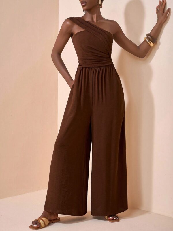 Loose Straight Leg Pants Jumpsuit