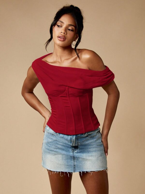 Off Shoulder Corset Bustier Top