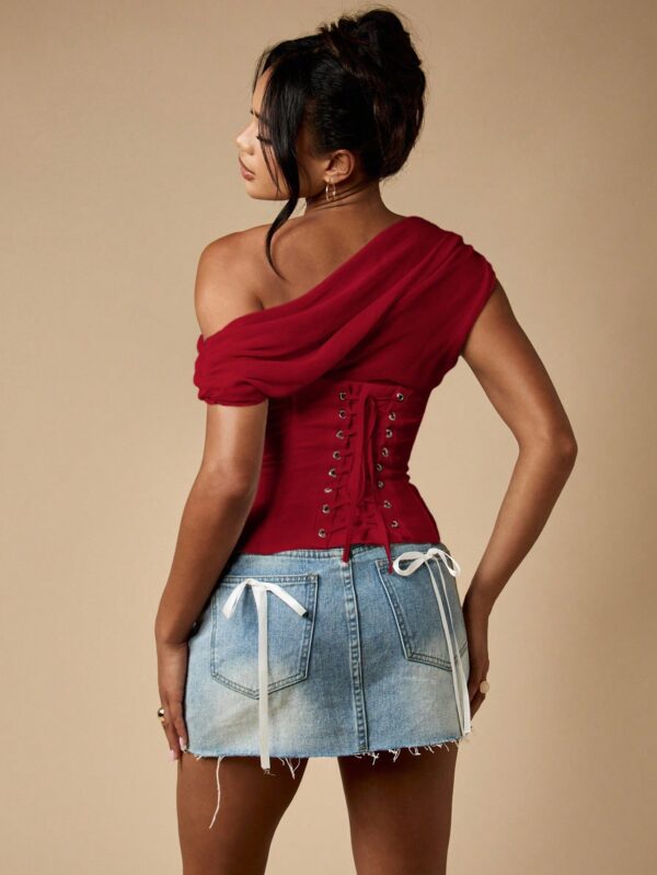 Off Shoulder Corset Bustier Top
