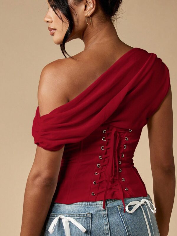 Off Shoulder Corset Bustier Top