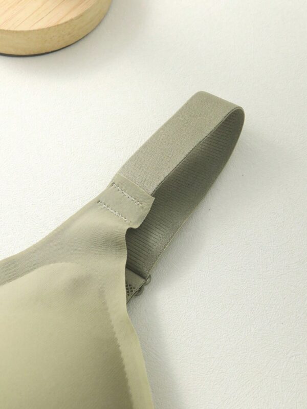 Seamless Backless Wireless Adjustable Strap Sports Bra