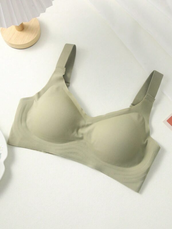 Seamless Backless Wireless Adjustable Strap Sports Bra