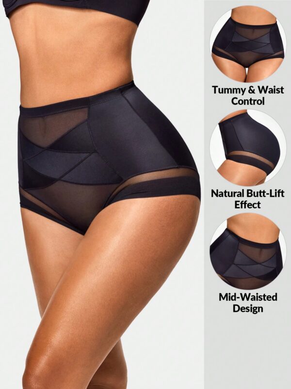 Mesh Splice Shapewear Shorts