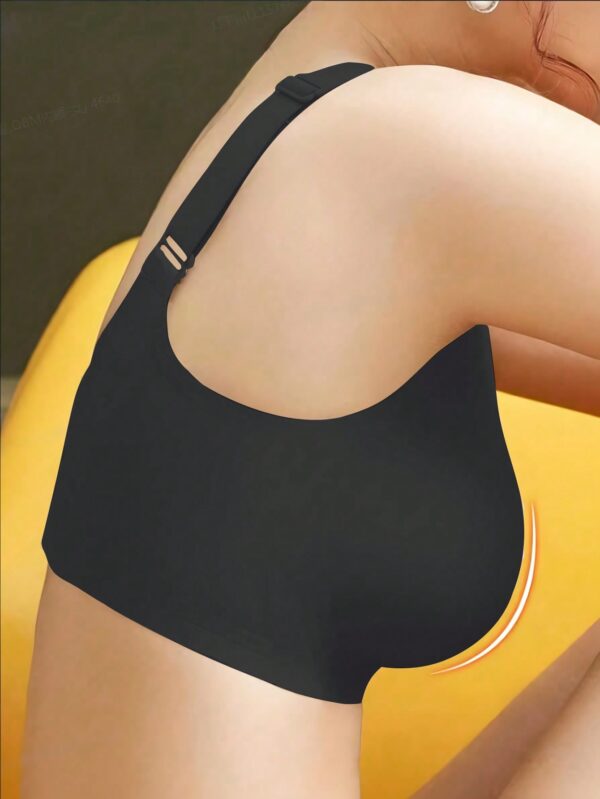 Seamless Backless Wireless Adjustable Strap Sports Bra