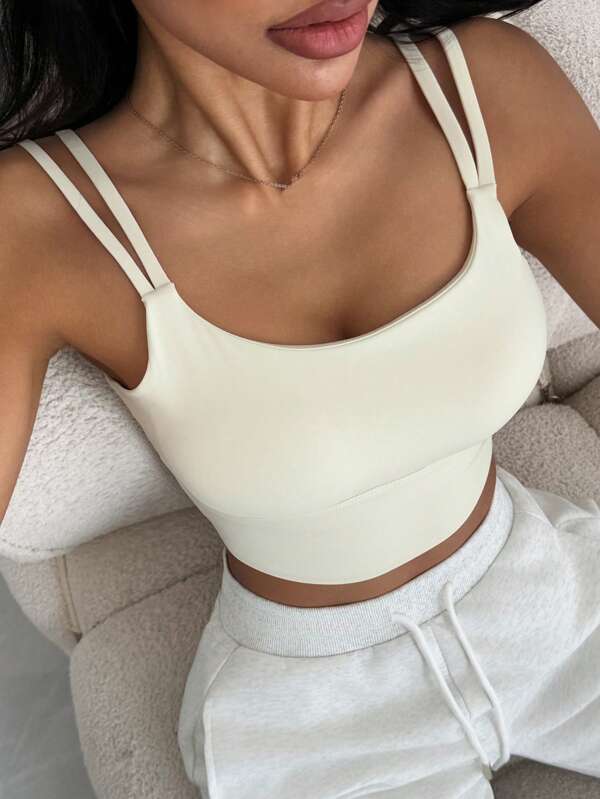 Solid Color Sports Bra