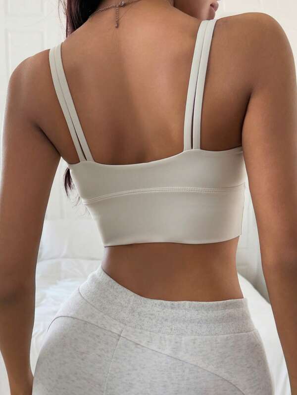 Solid Color Sports Bra