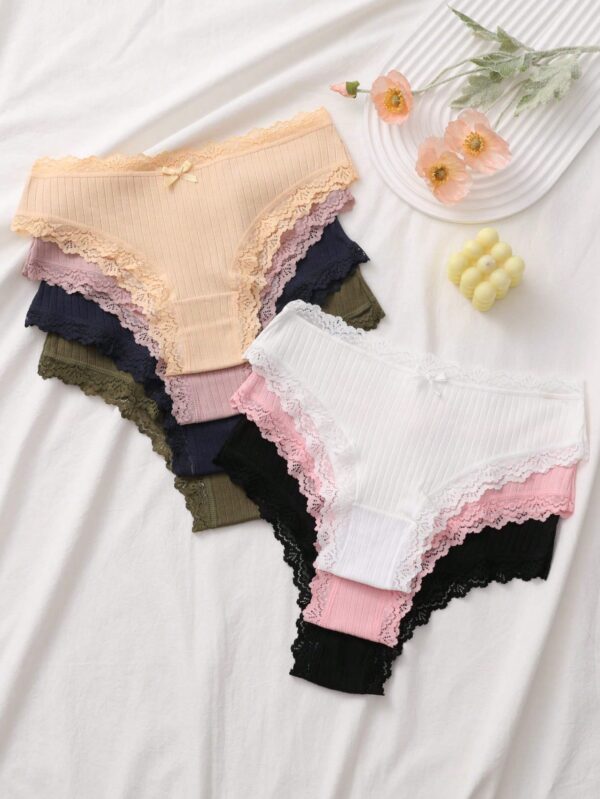 7pcs Comfortable Striped Cotton Panties