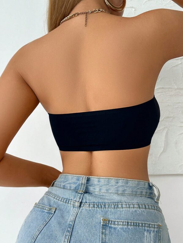 Front Clasp Scoop Neck Bandeau Bra