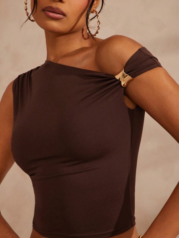 Asymmetric Hem Cropped Tank Top