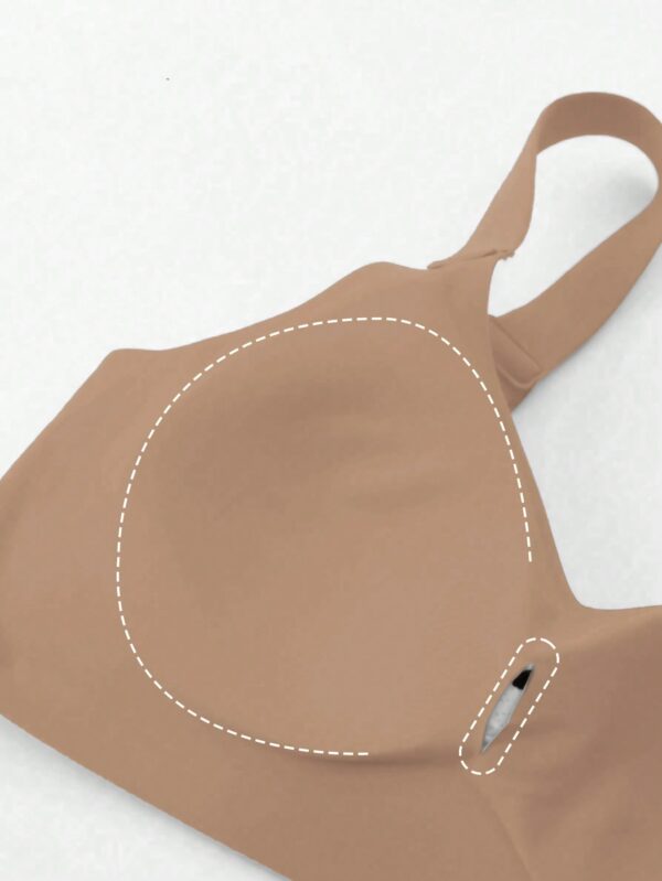 Seamless Backless Wireless Adjustable Strap Sports Bra