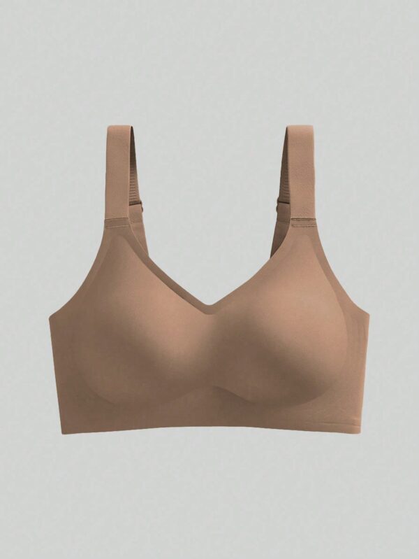 Seamless Backless Wireless Adjustable Strap Sports Bra