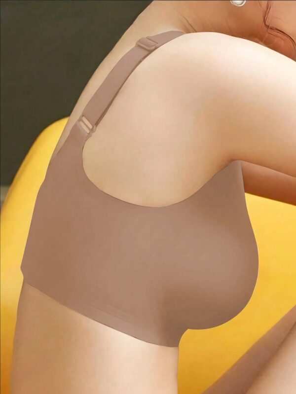 Seamless Backless Wireless Adjustable Strap Sports Bra
