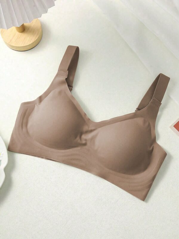 Seamless Backless Wireless Adjustable Strap Sports Bra