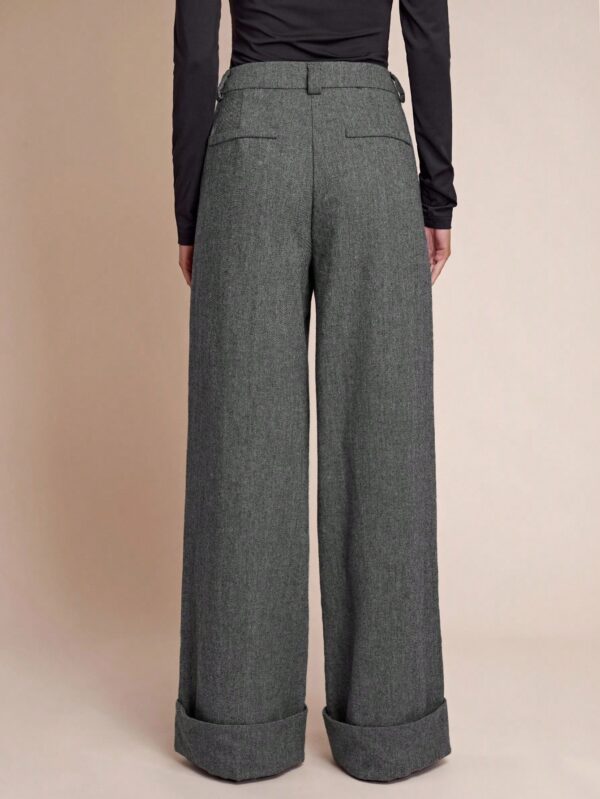 Casual Pocket Hem Loose Pants