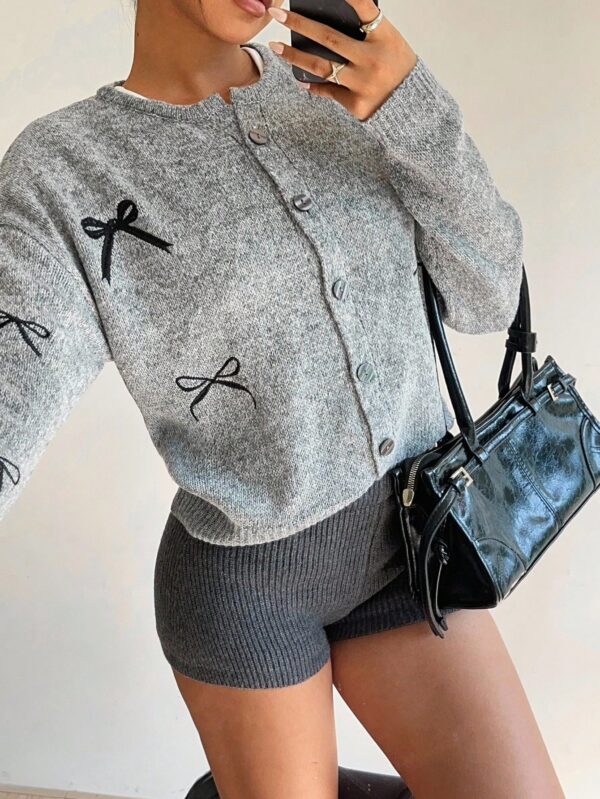 Gray Wool Cardigan