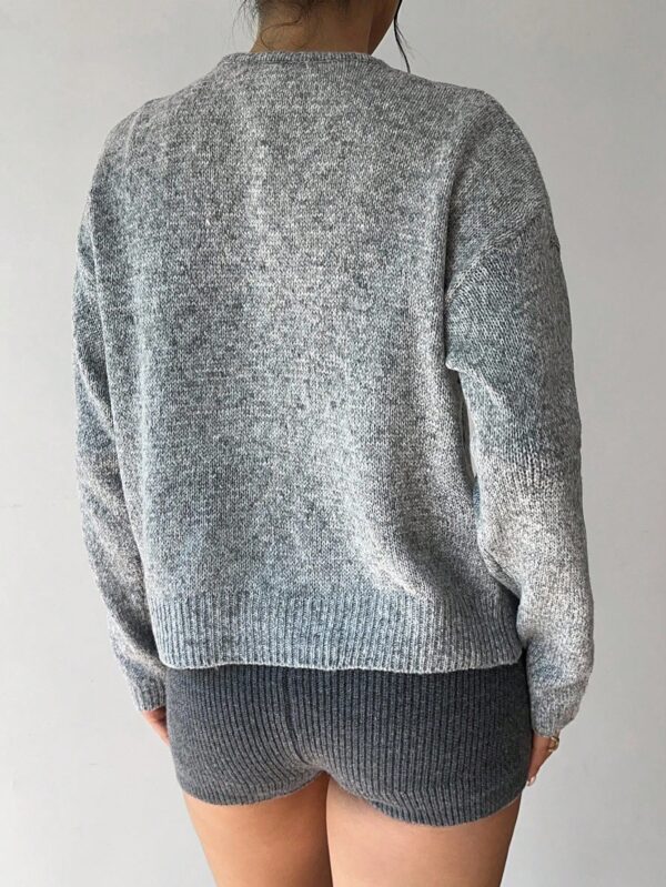 Gray Wool Cardigan
